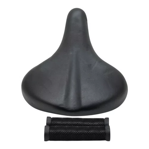 SELIM CONFORT 2 MOLAS GTS PRETO COM REFLETOR + PAR MANOPLA