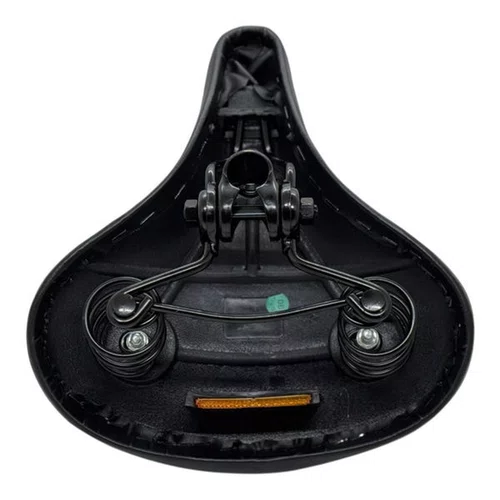 SELIM CONFORT 2 MOLAS GTS PRETO COM REFLETOR + PAR MANOPLA