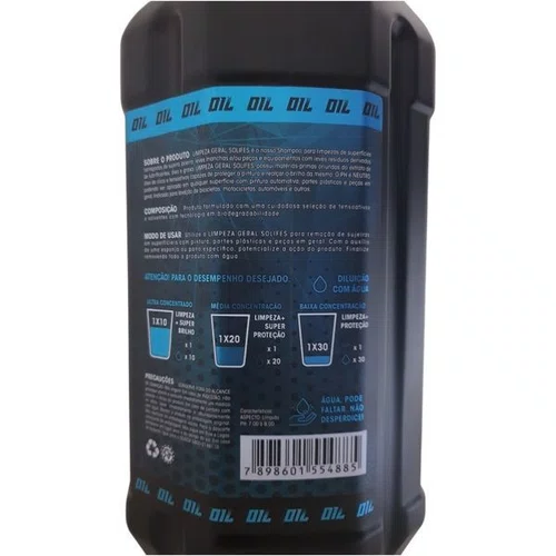 SHAMPOO DETERGENTE LIMPEZA GERAL SOLIFES 20L