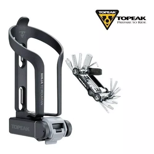 SUPORTE CARAMANHOLA COM KIT DE FERRAMENTAS TOPEAK NINJA