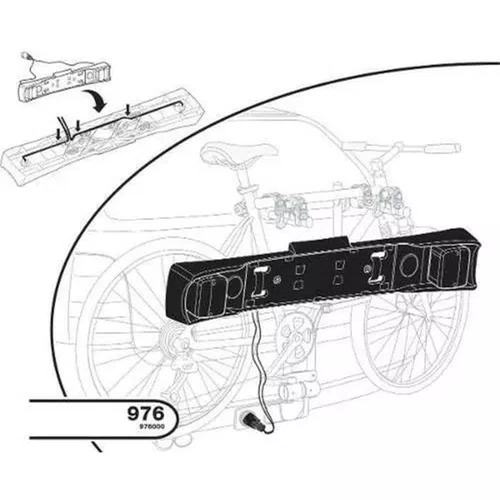 SUPORTE DE PLACA COM LUZES THULE P/ SUPORTE DE BICI (976)