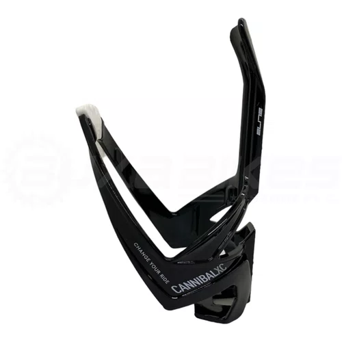 SUPORTE GARRAFA/CARAMANHOLA ELITE CANNIBAL XC PRETO/BRANCO