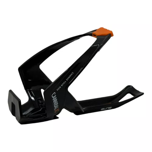 SUPORTE GARRAFA/CARAMANHOLA ELITE CANNIBAL XC PRETO/LARANJA