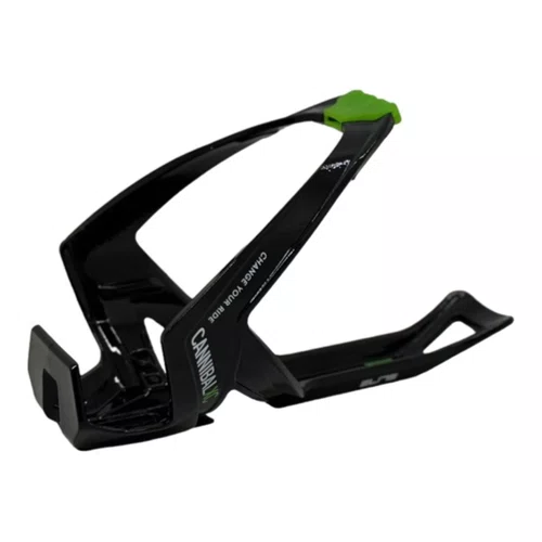 SUPORTE GARRAFA/CARAMANHOLA ELITE CANNIBAL XC PRETO/VERDE