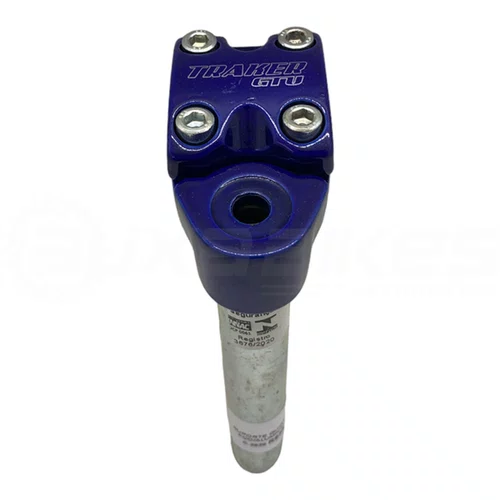 SUPORTE GUIDAO BMX ALUMINIO AZUL 4 PARAFUSOS