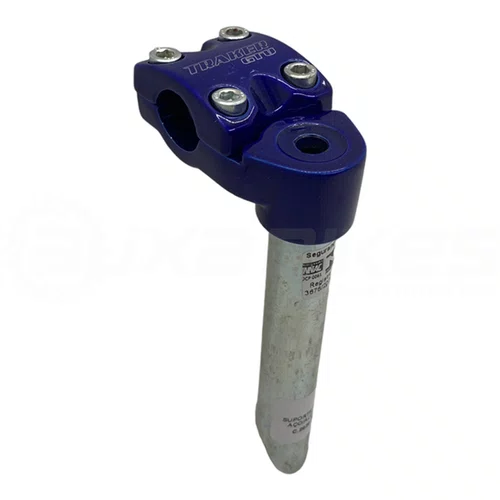 SUPORTE GUIDAO BMX ALUMINIO AZUL 4 PARAFUSOS