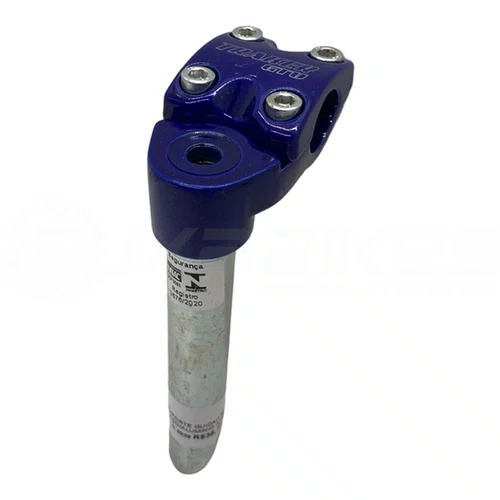 SUPORTE GUIDAO BMX ALUMINIO AZUL 4 PARAFUSOS