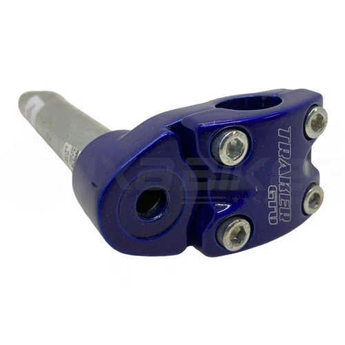 SUPORTE GUIDAO BMX ALUMINIO AZUL 4 PARAFUSOS