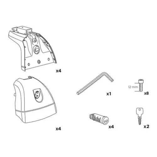 SUPORTE THULE PARA BARRAS LATERAIS (751)