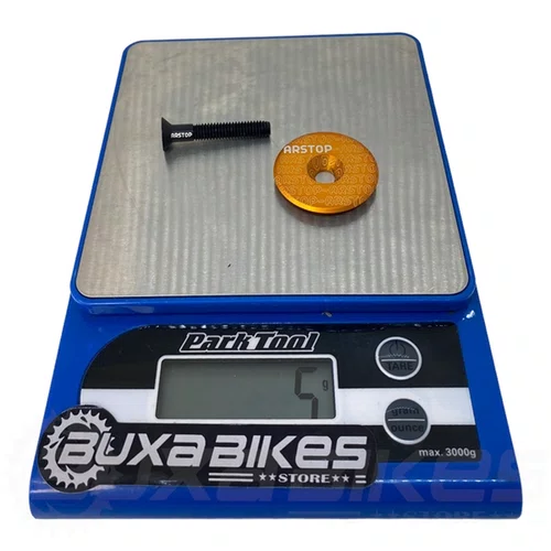 TAMPA + PARAFUSO SUPORTE GUIDAO/MESA ARSTOP BIKE ALUMINIO LA