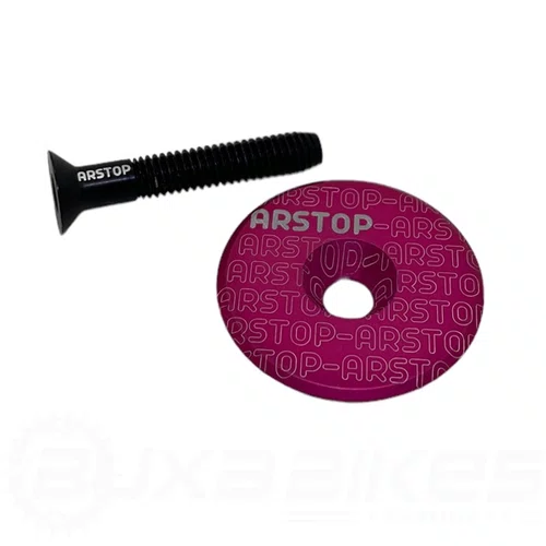 TAMPA + PARAFUSO SUPORTE GUIDAO/MESA ARSTOP BIKE ALUMINIO RO