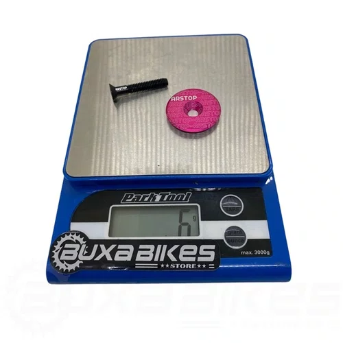 TAMPA + PARAFUSO SUPORTE GUIDAO/MESA ARSTOP BIKE ALUMINIO RO