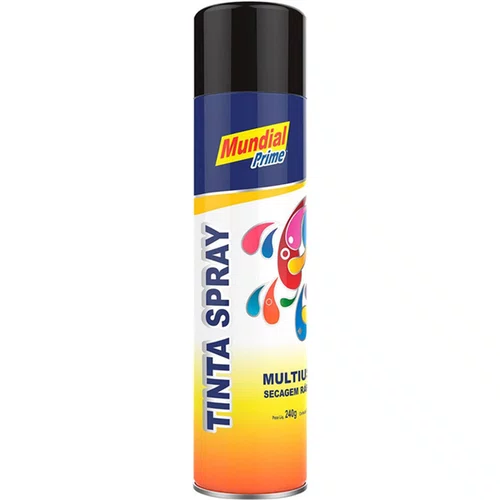 TINTA SPRAY PRETO BRILHANTE 400ML