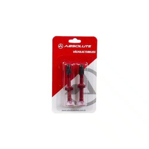 VALVULA TUBELESS ABSOLUTE VERMELHA 48MM PAR
