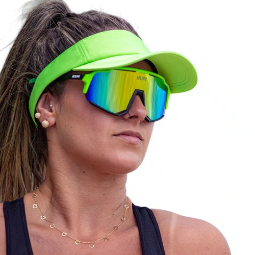 VISEIRA PARA CORRIDA HUPI VERDE FLUOR
