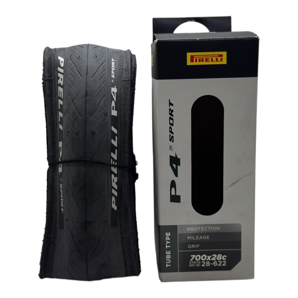 PNEU SPEED/ROAD PIRELLI P4 SPORT 700X28C TUBE TYPE PRETO