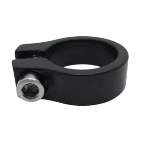 ABRAÇADEIRA DE SELIM ALUMINIO 25.4X28.6MM COM PARAFUSO PRETA