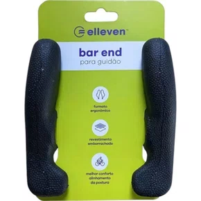BAR END EMBORRACHADO PRETO ELLEVEN