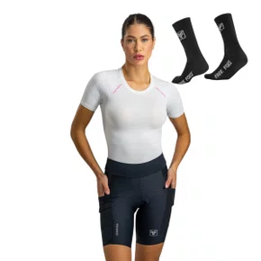 BERMUDA CICLISMO FEMININA FREE FORCE ENDURANCE 2025 BOLSO