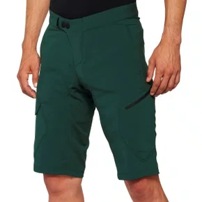 BERMUDA MASCULINA 100% RIDECAMP FOREST GREEN ENDURO EBIKE DH