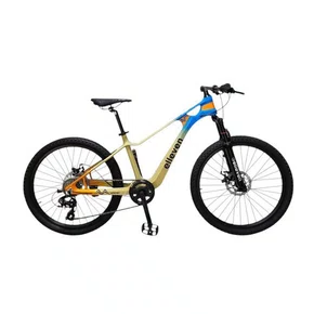 BICICLETA ARO 24 ELLEVEN MTB 8V C/SUSPENSAO LARANJA/AZUL