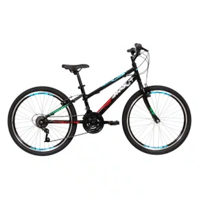 BICICLETA CALOI MAX ARO 24 INFANTIL PRETA COM MARCHAS