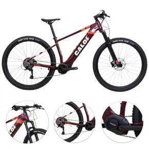 BICICLETA ELETRICA CALOI E-VIBE EXPLORER VERMELHA ACELERADOR
