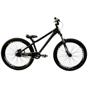 BICICLETA GIOS DJ PRETA/DOURADA 26 SINGLE WHEELING/GRAU/DIRT