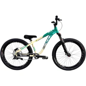 BICICLETA HUPI NAJA 2015 CREME/VERDE ARO 26 WHEELING/GRAU