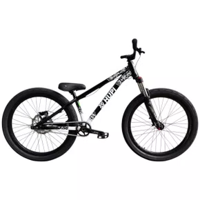 BICICLETA HUPI STRIP 2026 PRETA/BRANCA ARO 26 WHEELING/GRAU 