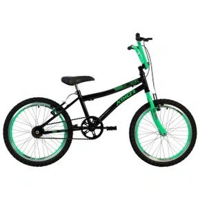 BICICLETA INFANTIL ARO 20 ATHOR ATX CROSS PRETA/VERDE MASCUL