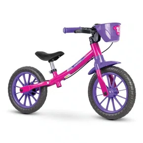BICICLETA INFANTIL NATHOR BALANCE ARO 12 ROSA
