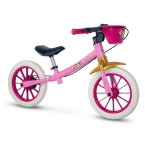 BICICLETA NATHOR BALANCE ARO 12 ROSA PRINCESAS