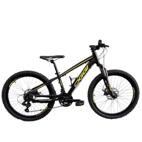 BICICLETA OGGI HACKER SPORT 24 SHIMANO 21 V PRETA/AMARELA