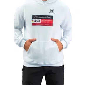 BLUSA MOLETOM WORLD CUP UCI MTB FREE FORCE - BRANCO PP