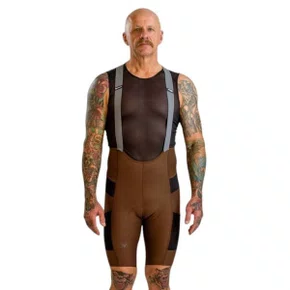 BRETELLE MASCULINO FREE FORCE ENDURANCE CARGO GEL MARROM GG