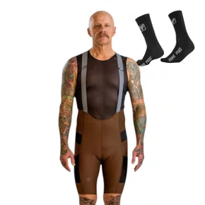 BRETELLE MASCULINO FREE FORCE ENDURANCE CARGO GEL MARROM