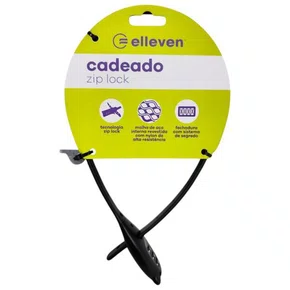 CADEADO ELLEVEN ZIP LOOK COM SEGREDO 540MM PRETO