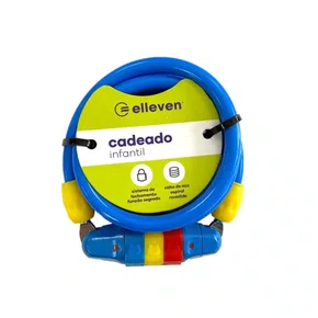 CADEADO INFANTIL 120CM X 8MM AZUL ELLEVEN