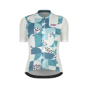 CAMISA CICLISMO FEMININA ASW VERSA MOSAIC BRANCO P