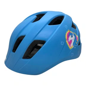 CAPACETE INFANTIL ABSOLUTE KIDS DANCE AZUL UNICORNIO M