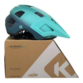 CAPACETE LAZER FINCH KINETICORE AZUL VERDE FOSCO TAM UNICO