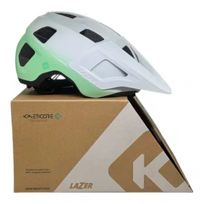 CAPACETE LAZER MTB FINCH KINETICORE BRANCO FOSCO TAM UNICO