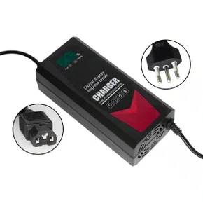 CARREGADOR DIGITAL SCOOTER ELÉTRICA 67.2V LITIO 3A PLUG IEC