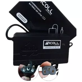 CARREGADOR NICOLL 3.5A BATERIA LITIO MCN 48V TRIPOLAR