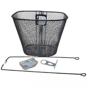 CESTA ARAME COM SUPORTE PARA BICICLETA ARO 20 PRETA