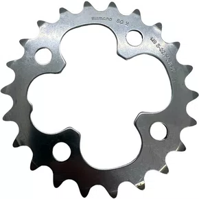 COROA / ENGRENAGEM SHIMANO CROMADA 22 DENTES BCD 64MM