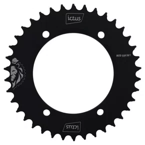 COROA ICTUS SINGLE AERO BCD 110 GRX 38T 4 FUROS ASSIMETRICO