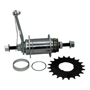 CUBO TORPEDO/CONTRA PEDAL 36F PRATA C/ ENGRENAGEM