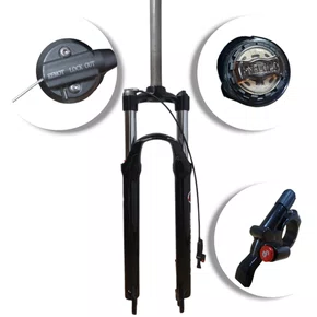 GARFO/SUSPENSAO 29 ABSOLUTE NERO PRETO 100MM C/TRAVA GUIDAO